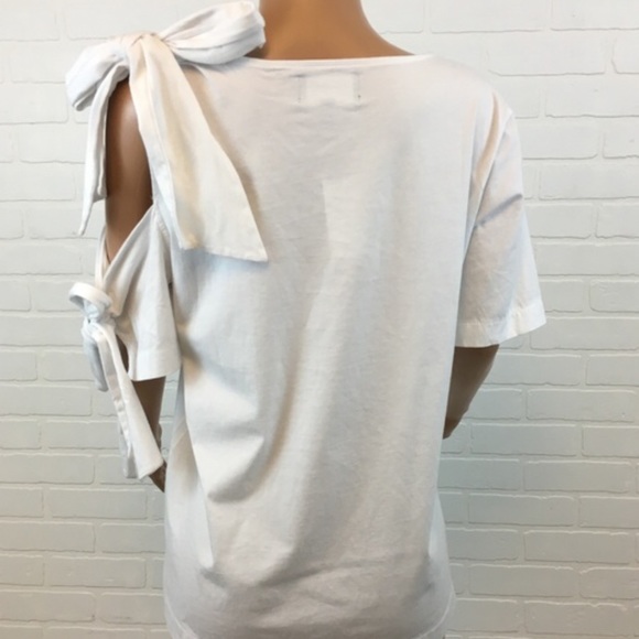 Banana Republic Cold Shoulder Tie Tee - Picture 5 of 8